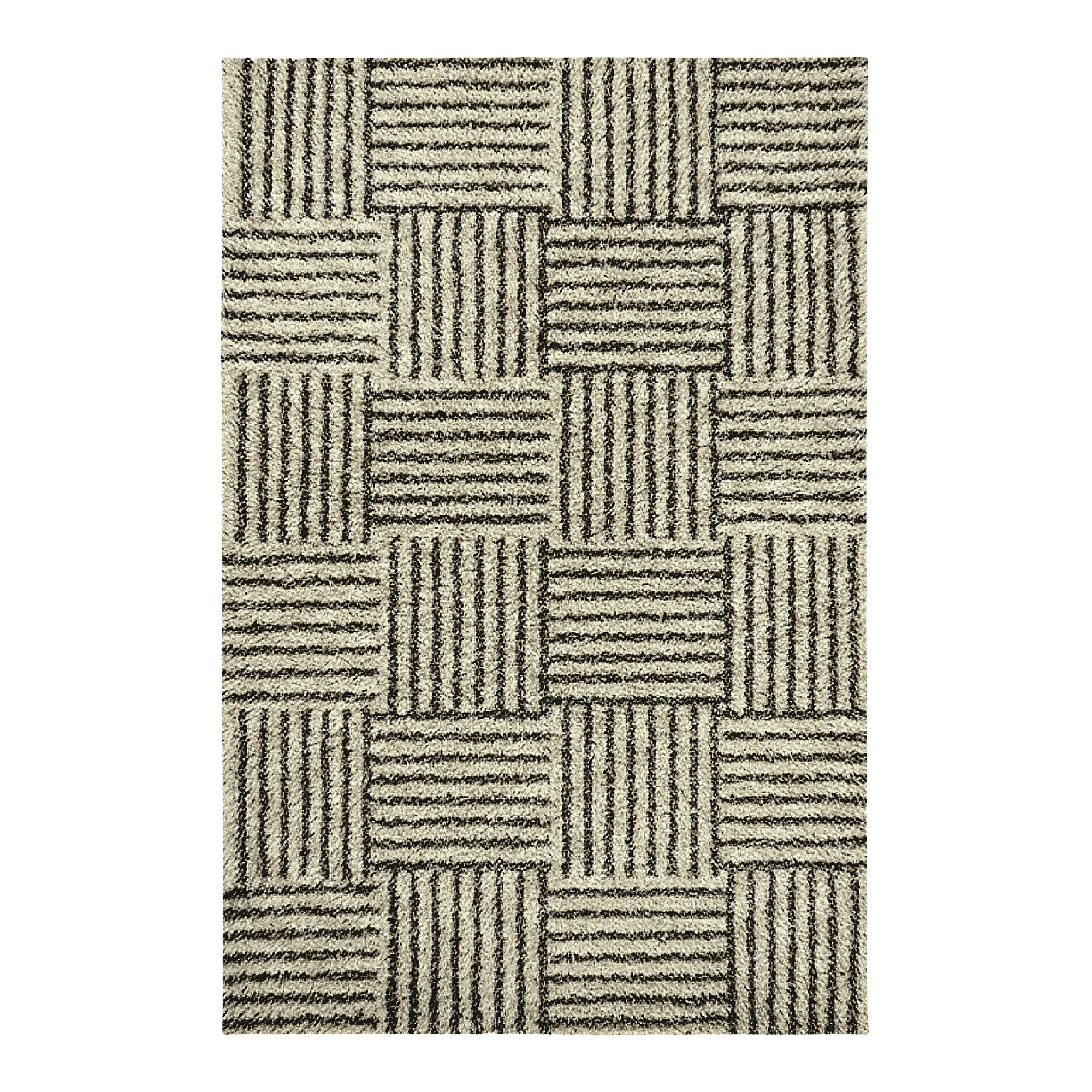 Living room rug transformed from product image to styled room scene