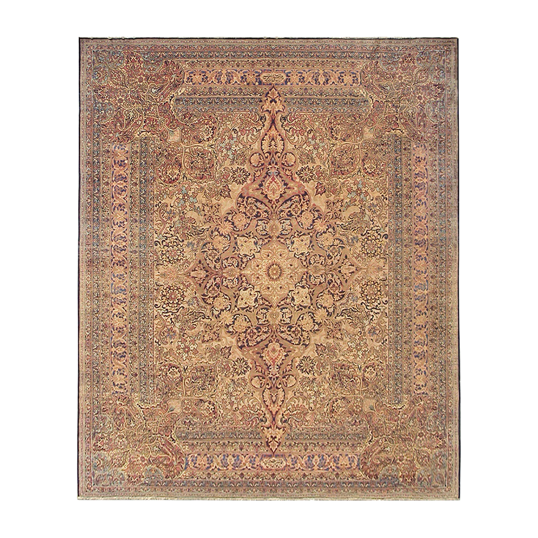 The same rug after expert preparation, with squared edges and corrected perspective.